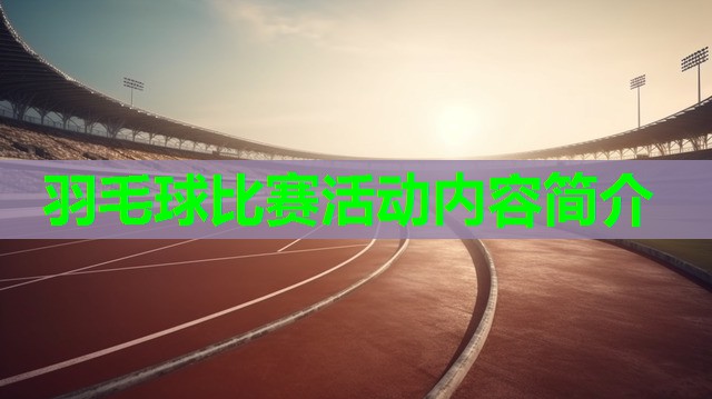 羽毛球比赛活动内容简介