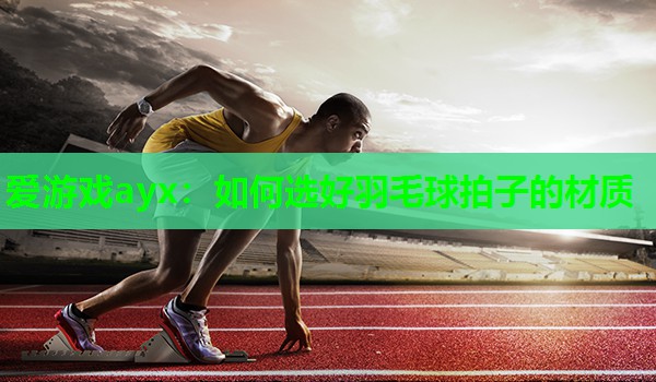 爱游戏ayx：如何选好羽毛球拍子的材质
